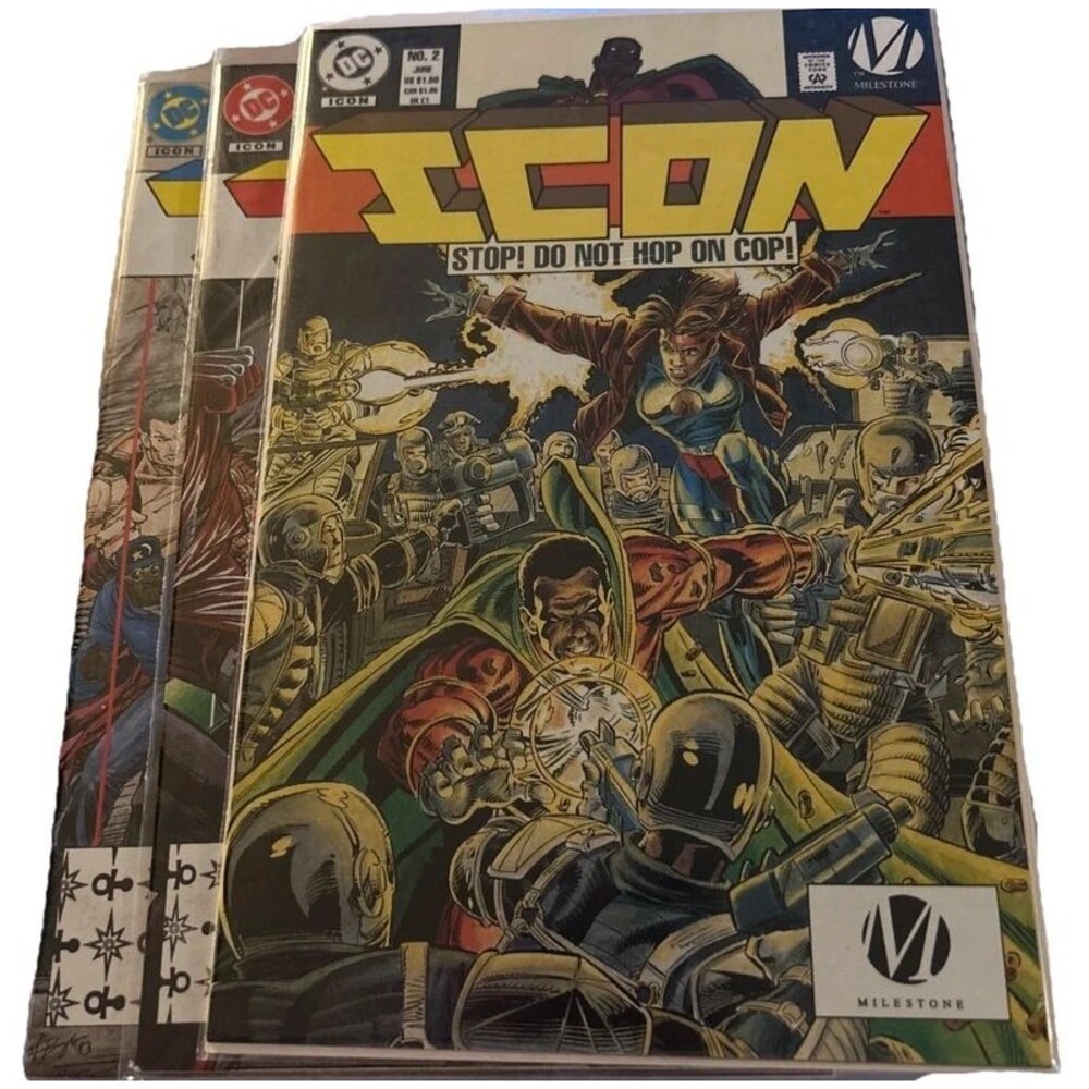Icon V 1 #2,5,6 1993 1st Print Comic Books